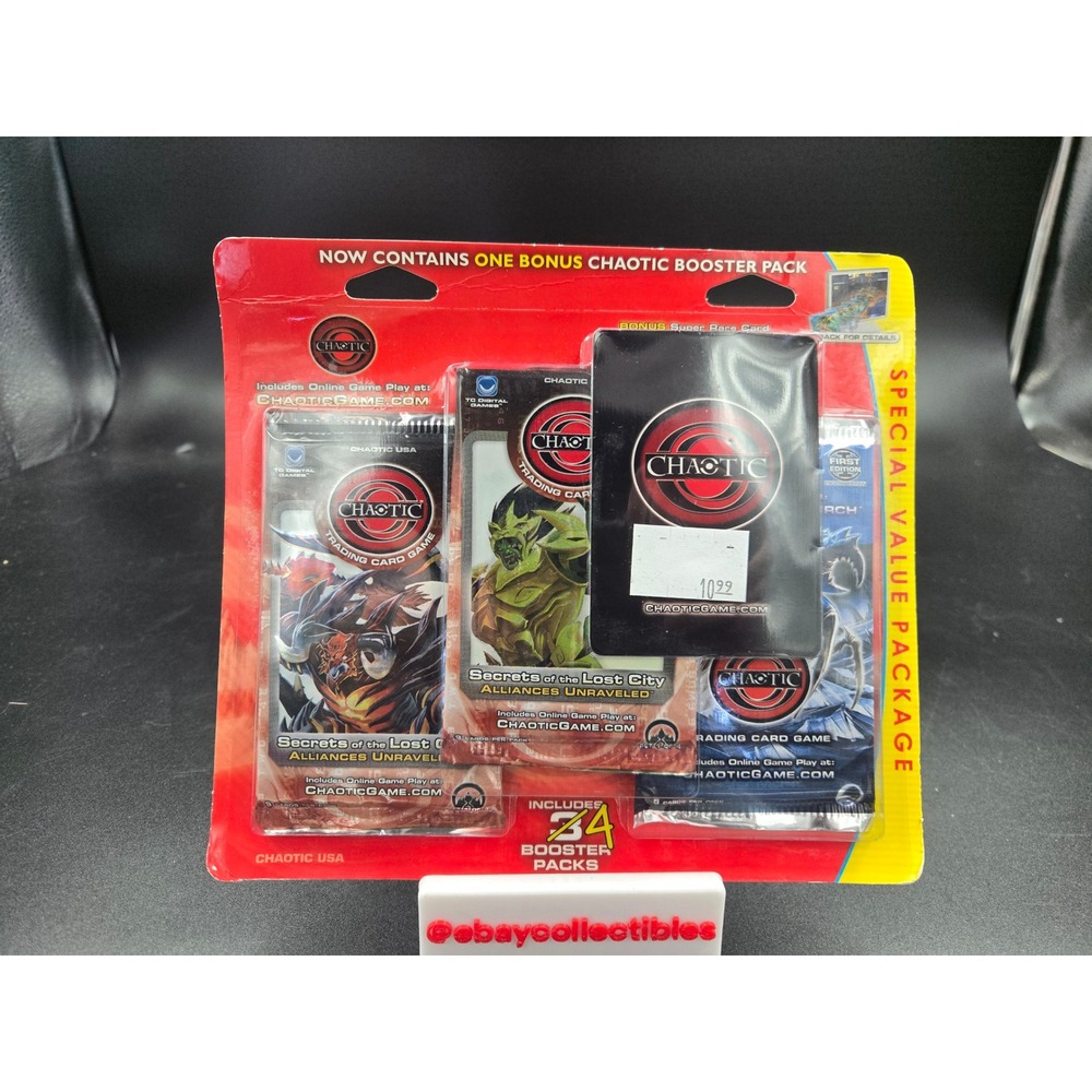 Chaotic Alliances Unraveled Secrets of the Lost City Card Game Blister 4 Packs